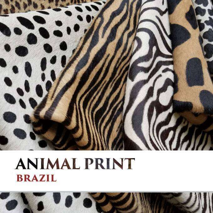 Hovězí kůže barvená ANIMAL