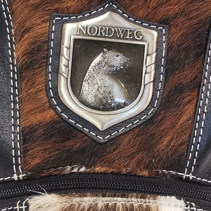 Kožený batoh Luxury Cowhide NORDWEG tricolor černo-hnědý