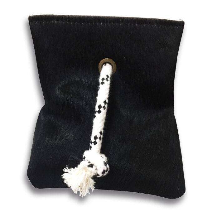 Zarážka do dveří Luxury Cowhide BRAZÍLIE BLACK 17x20cm