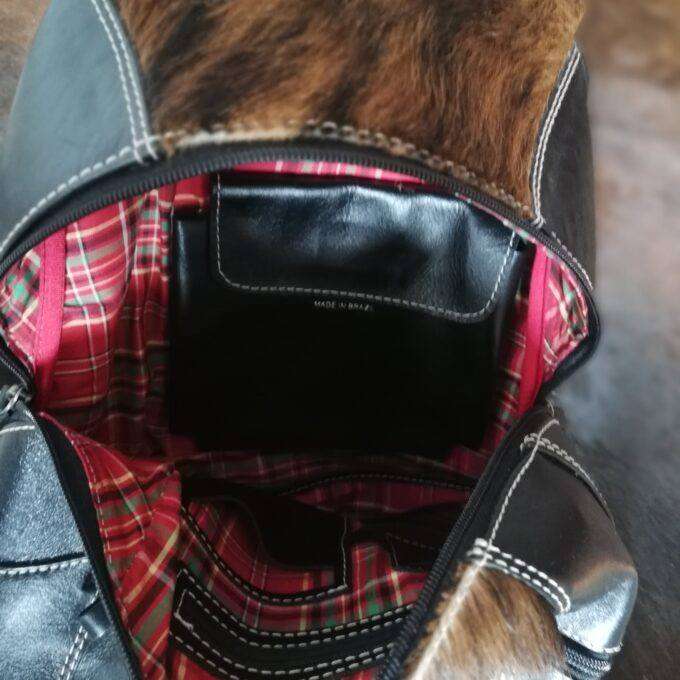 Kožený batoh Luxury Cowhide NORDWEG tricolor černo-hnědý