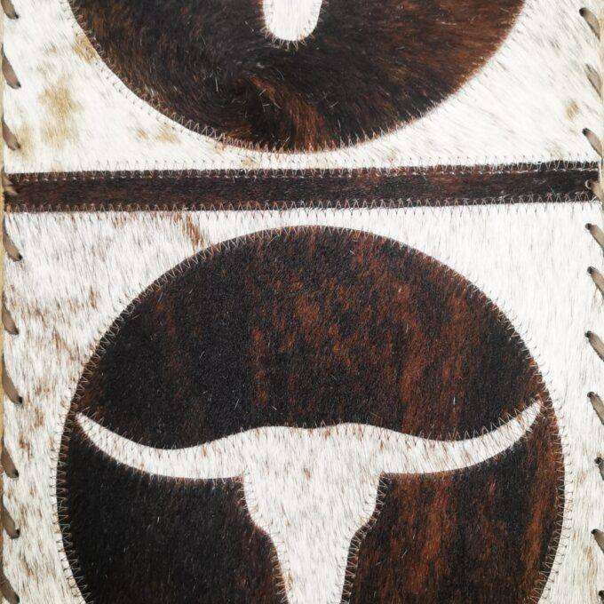 Běžec na stůl Luxury Cowhide BRAZÍLIE HORN WHITE 30x170cm