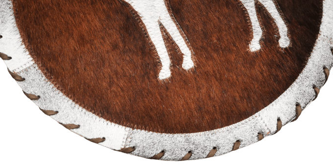 Kožené prostírání Luxury Cowhide BRAZÍLIE HORSE 42cm