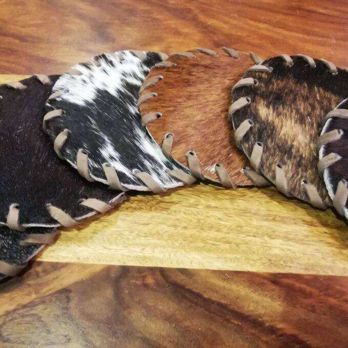 Kožené podpivníky Luxury Cowhide BRAZÍLIE