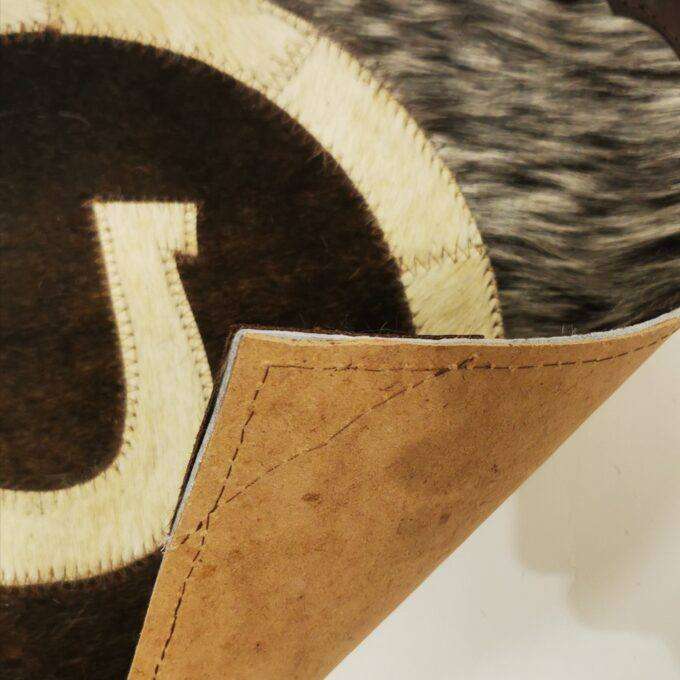 Kožené prostírání Luxury vyťukává BRAZÍLIE HORSESHOE BLACK 45x32cm